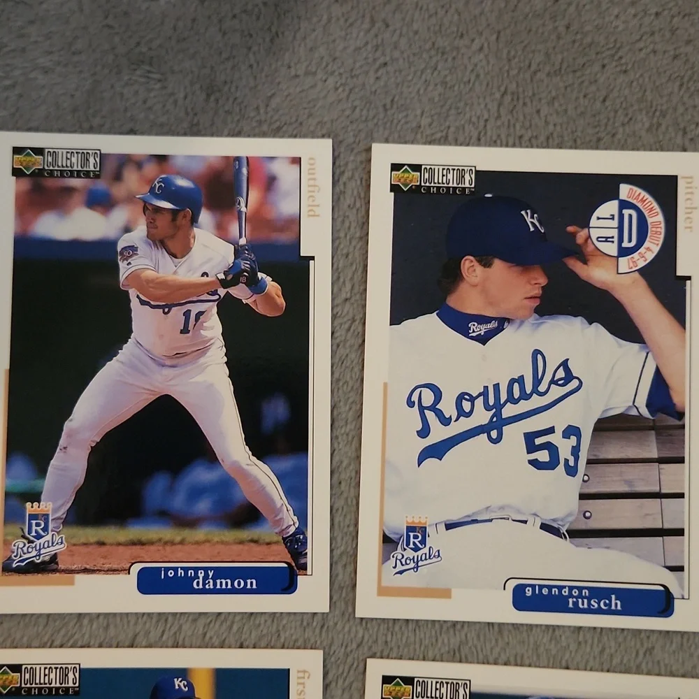 Vintage 1998 Upper Deck Royals Baseball Trading Cards